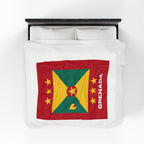 Grenada Flag Velveteen Plush Blanket - Irie Blues Boutique