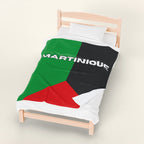 Martinique Flag Velveteen Plush Blanket - Irie Blues Boutique