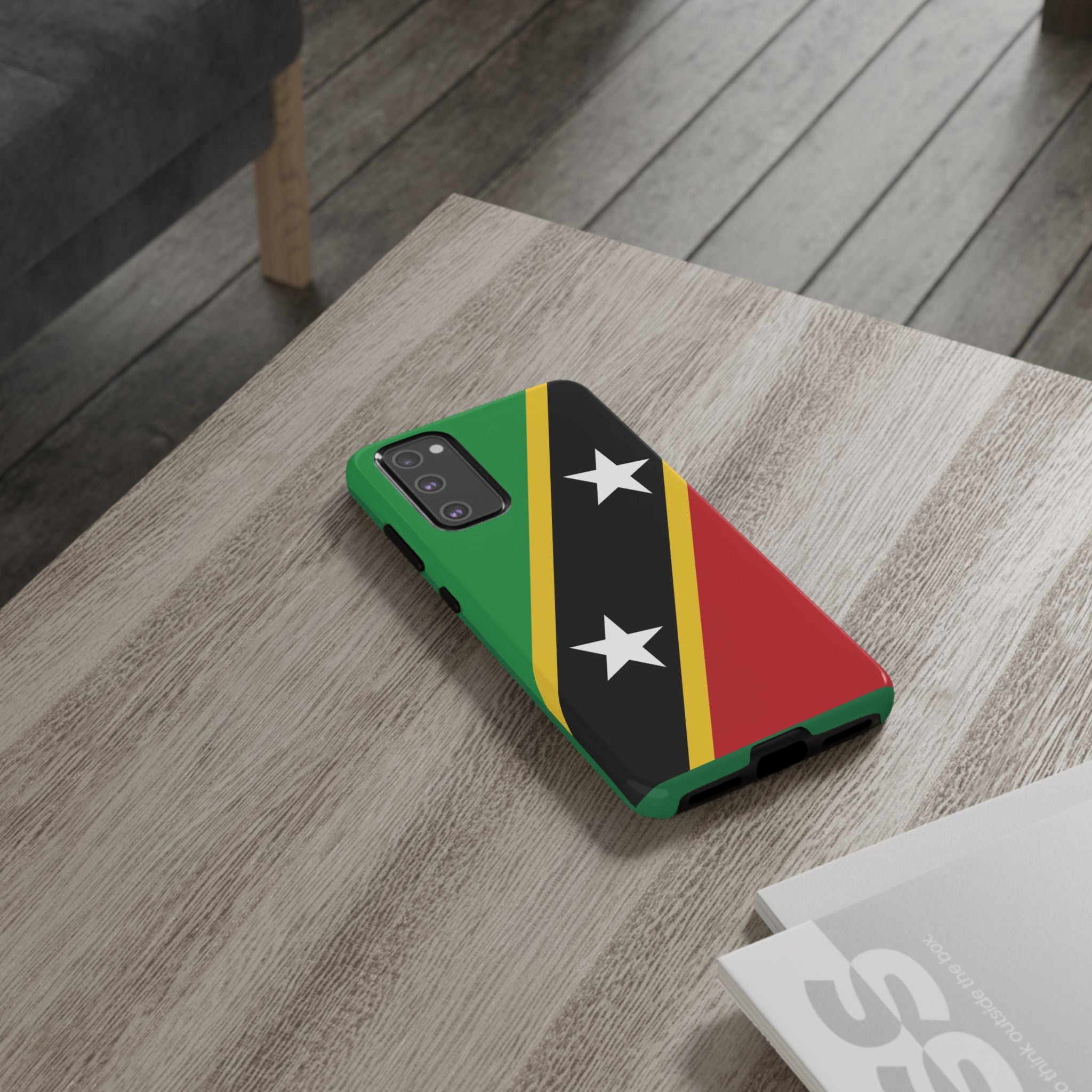 Saint Kitts and Nevis Flag Tough Phone Case -USVI Protective Phone Cover, Caribbean Flag Design, Flag Lover Gift, Island Phone Accessories, - Irie Blues Boutique