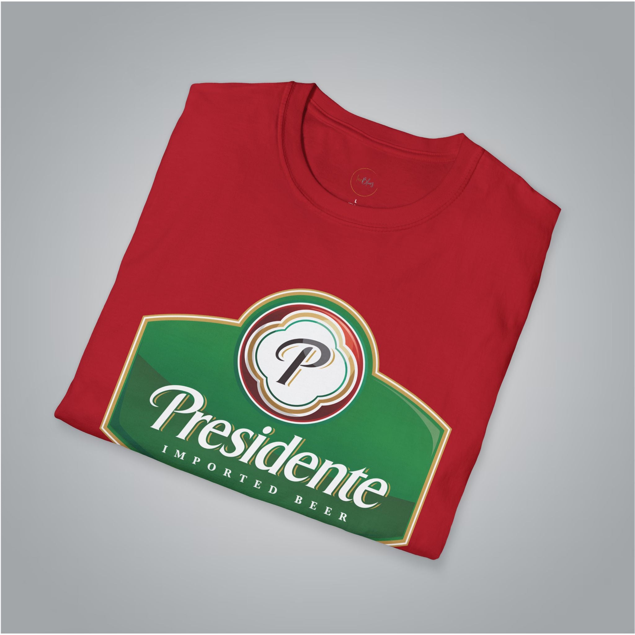 Dominican Republic Presidente Beer Logo Unisex T-Shirt - Irie Blues Boutique