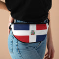 Show off your Dominican pride with this vibrant Dominican Republic Flag Fanny Pack—featuring the iconic red, white, and blue design with coat of arms. A stylish Caribbean cultural waist bag perfect for travel, festivals, and everyday wear. Great gift for Independence Day or island lovers.