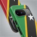 Saint Kitts and Nevis Flag Tough Phone Case -USVI Protective Phone Cover, Caribbean Flag Design, Flag Lover Gift, Island Phone Accessories, - Irie Blues Boutique