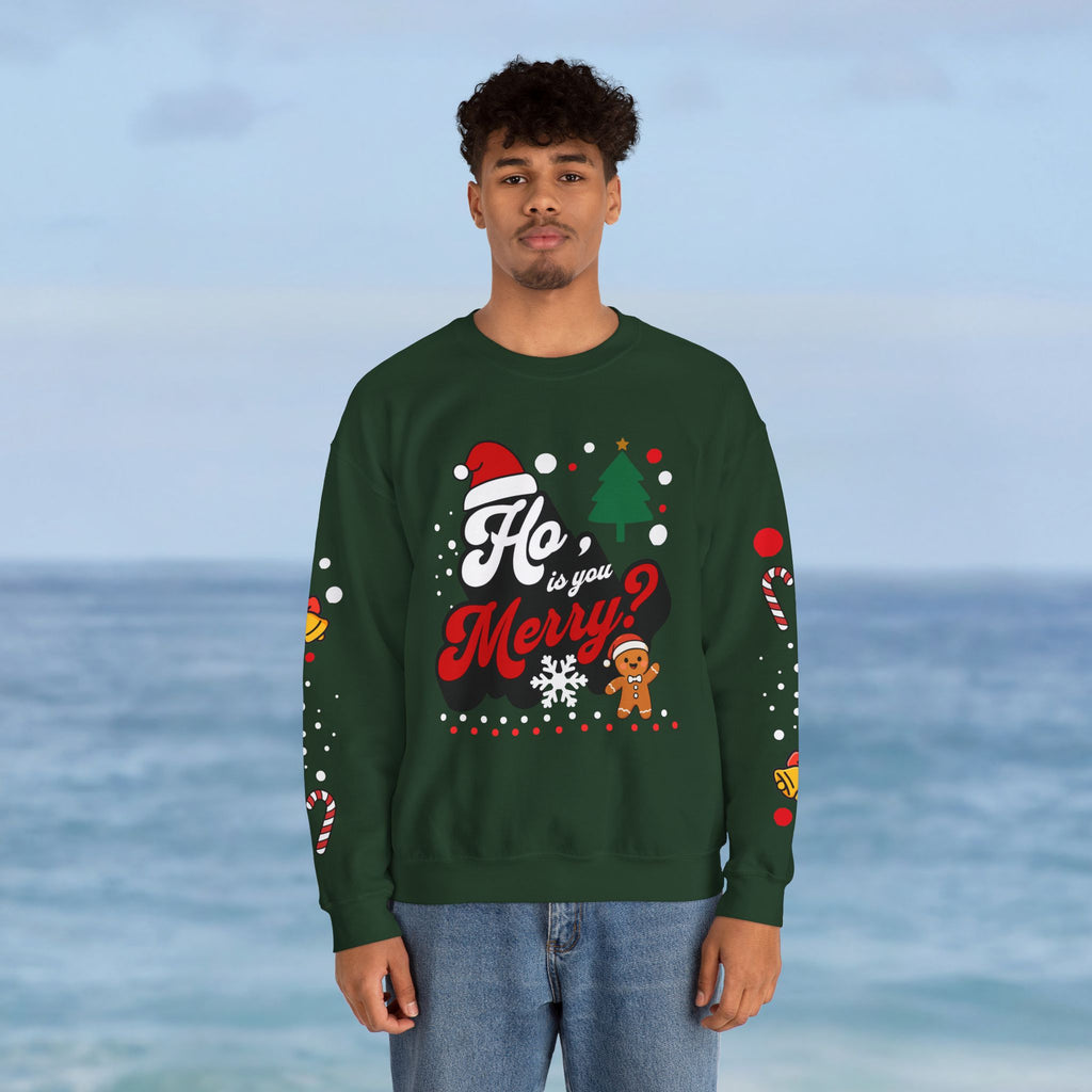 Ho Is You Merry? Crewneck Sweatshirt - Irie Blues Boutique