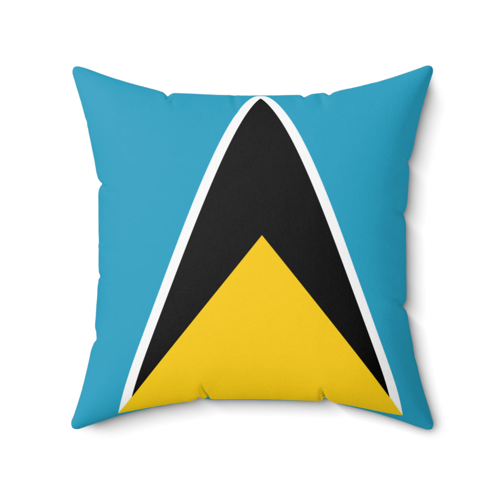 St. Lucia Vibrant Decorative Pillow - St Lucia Inspired Design, Home Decor, Gift Idea, Throw Pillow, Coastal Vibe, Tropical Accent - Irie Blues Boutique