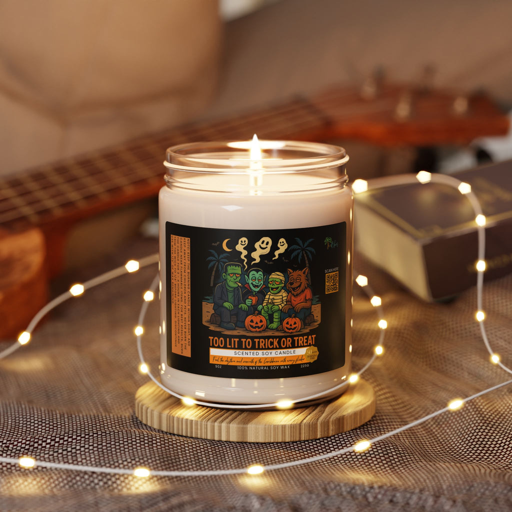 Too Lit to Trick or Treat Candle