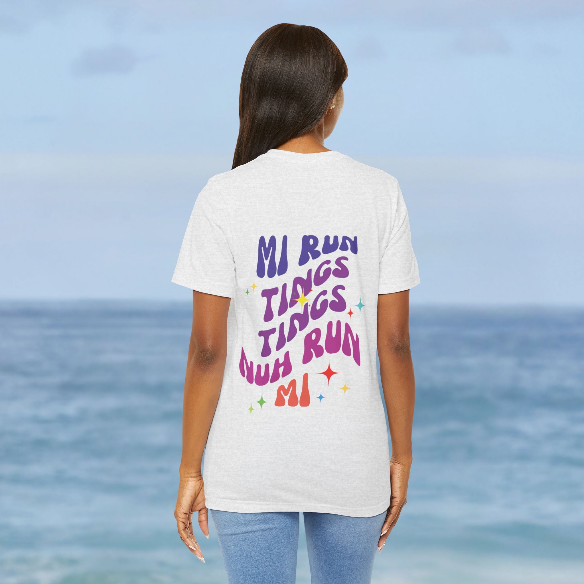 Daily Affirmation Mi Run Tings Caribbean Phrase T-Shirt - Irie Blues Boutique
