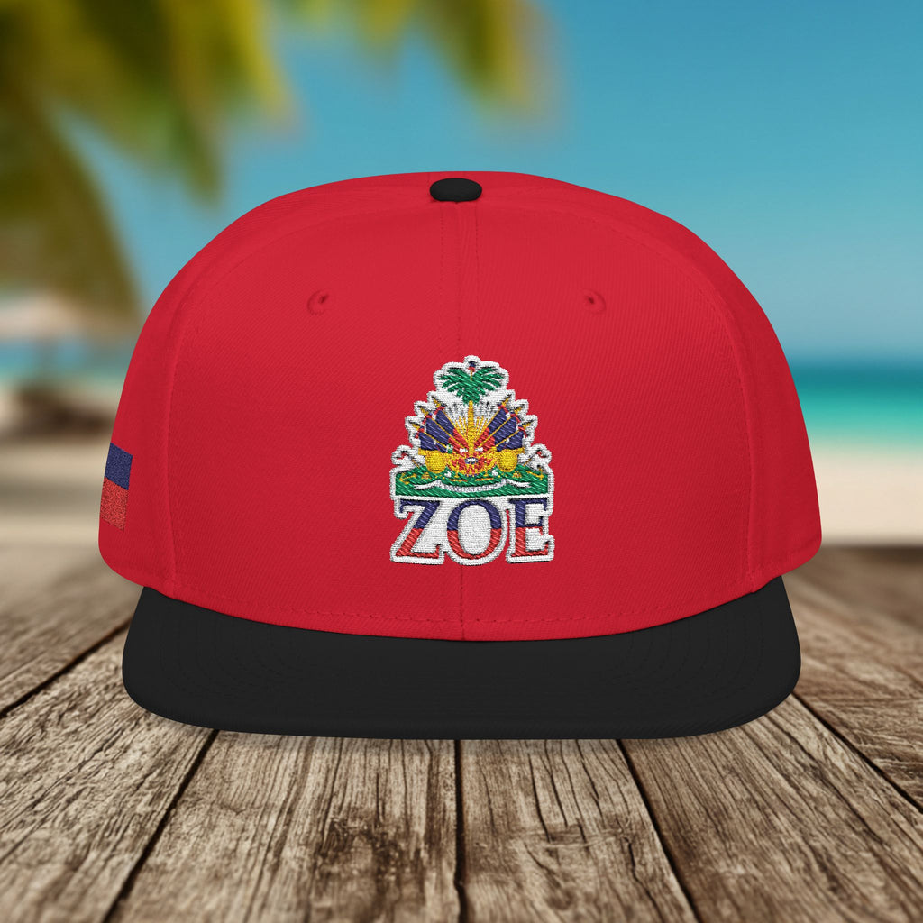 Haiti Zoe Embroidered Snapback Hat