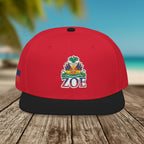 Haiti Zoe Embroidered Snapback Hat