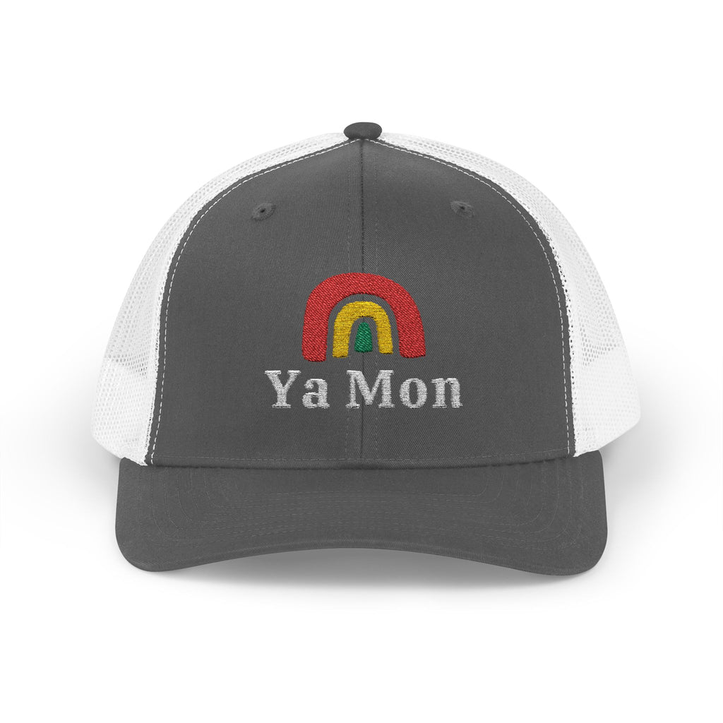 Rainbow Ya Mon Snapback Trucker Cap - Irie Blues Boutique
