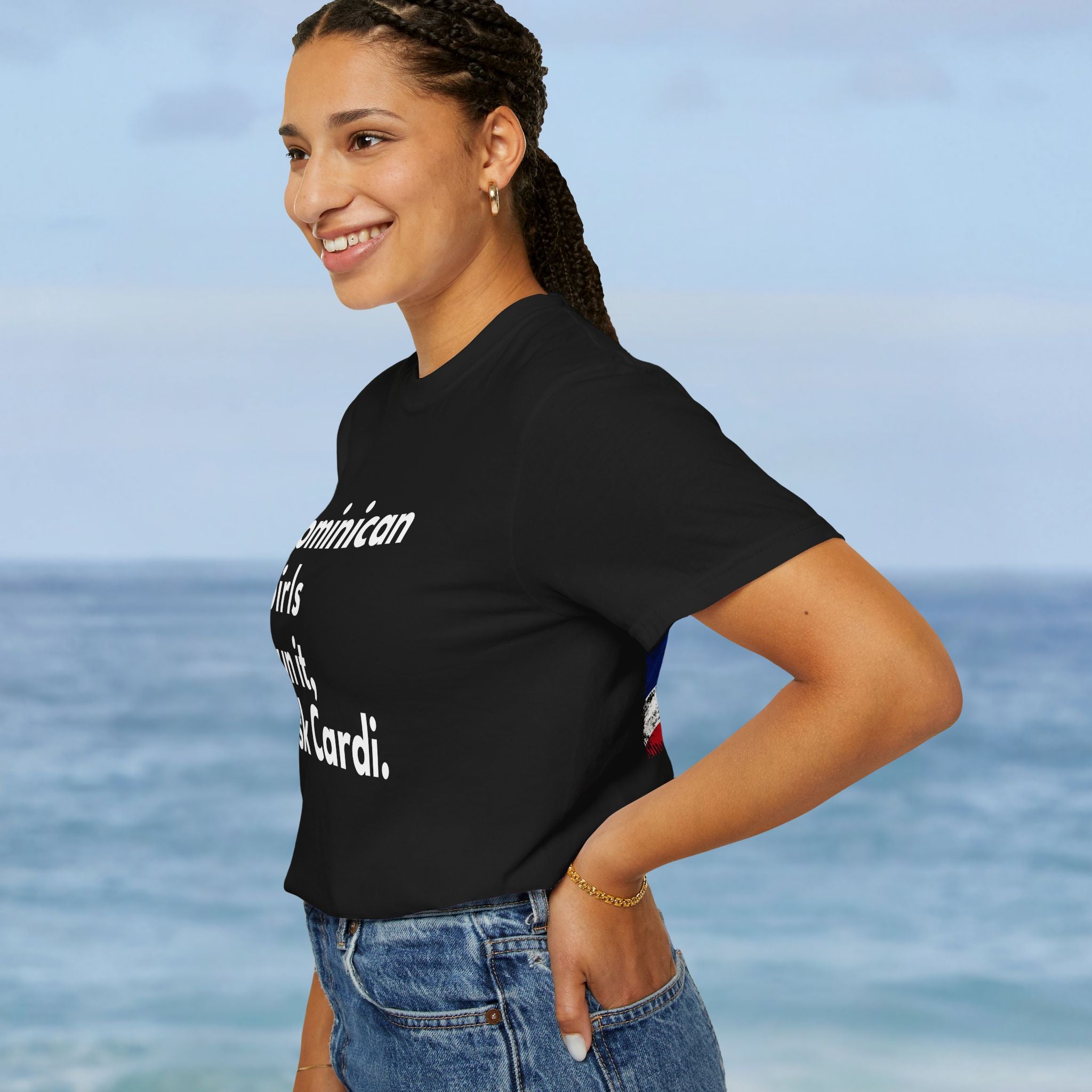 Dominican Girls Run It, Ask Cardi T-Shirt - Irie Blues Boutique