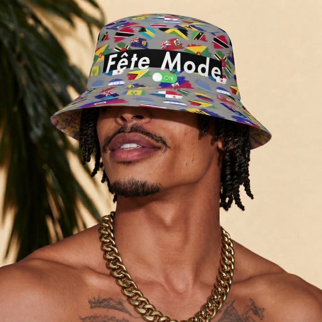 Fête Mode ON Caribbean Carnival Bucket Hat