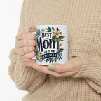 Tropical Floral Mom Mug, Best Mom Gift, Mother's Day Mug, Ceramic Coffee Cup, Personalized Mom Drinkware - Irie Blues Boutique