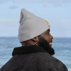 Suriname Coat of Arms Embroidered Knit Beanie