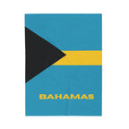 Bahamas Flag Velveteen Plush Blanket