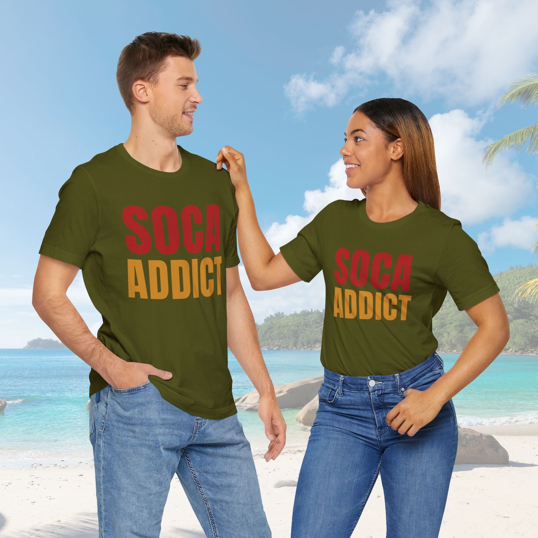 Soca Addict T-Shirt - Fun & Bold Unisex Tee for Music Lovers, Festivals, Parties, Gifts, Summer Wear - Irie Blues Boutique