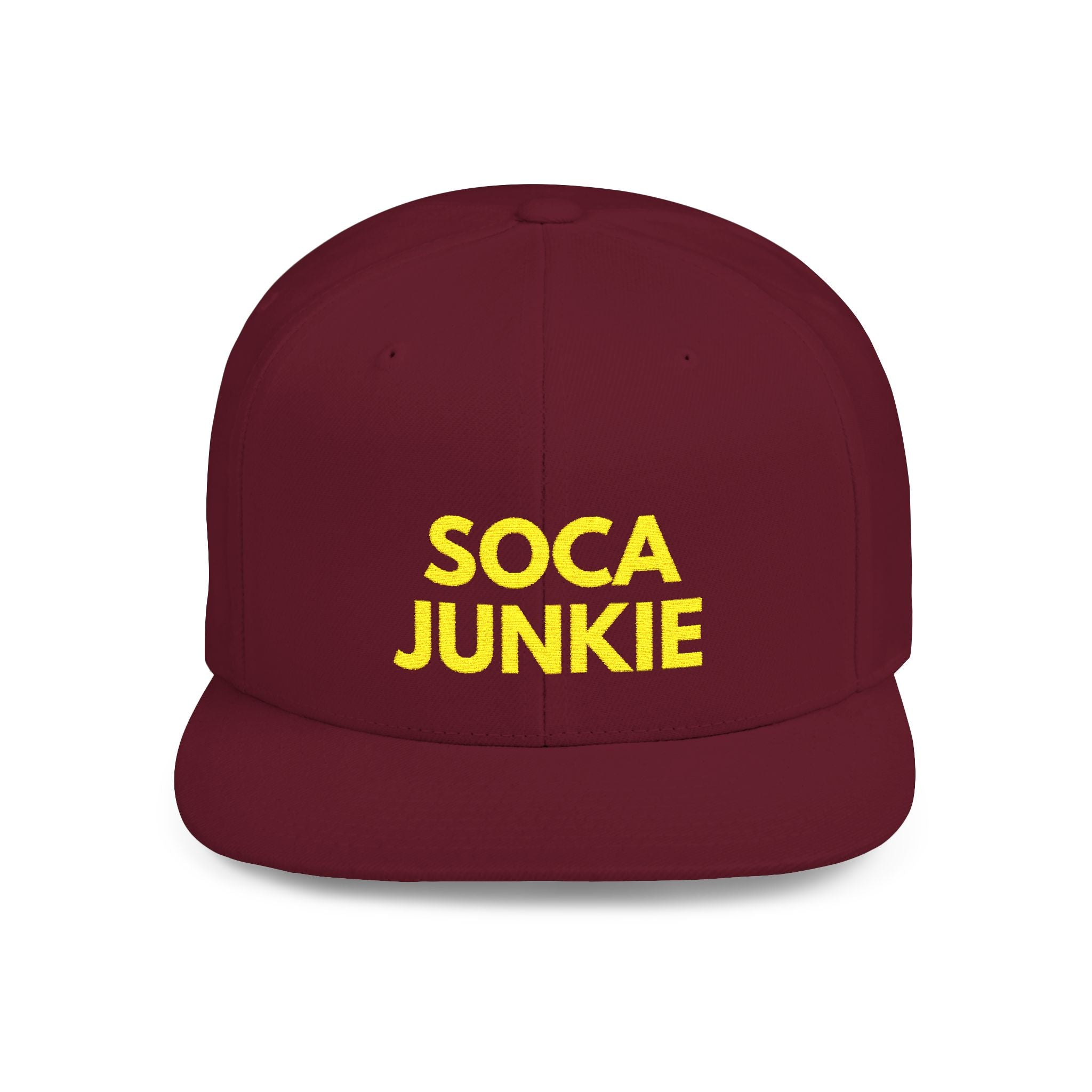 Soca Junkie Embroidery Snapback Hat - Irie Blues Boutique