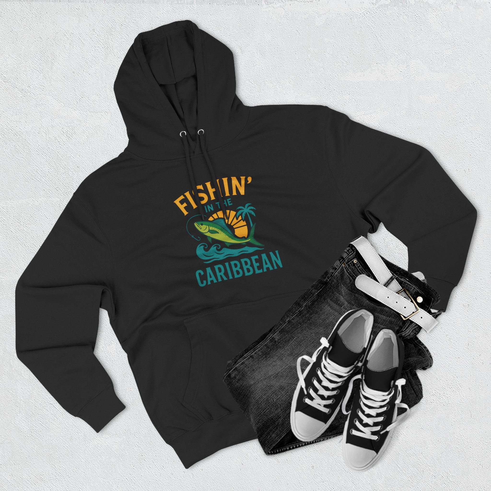 Caribbean Fishing Hoodie - Irie Blues Boutique