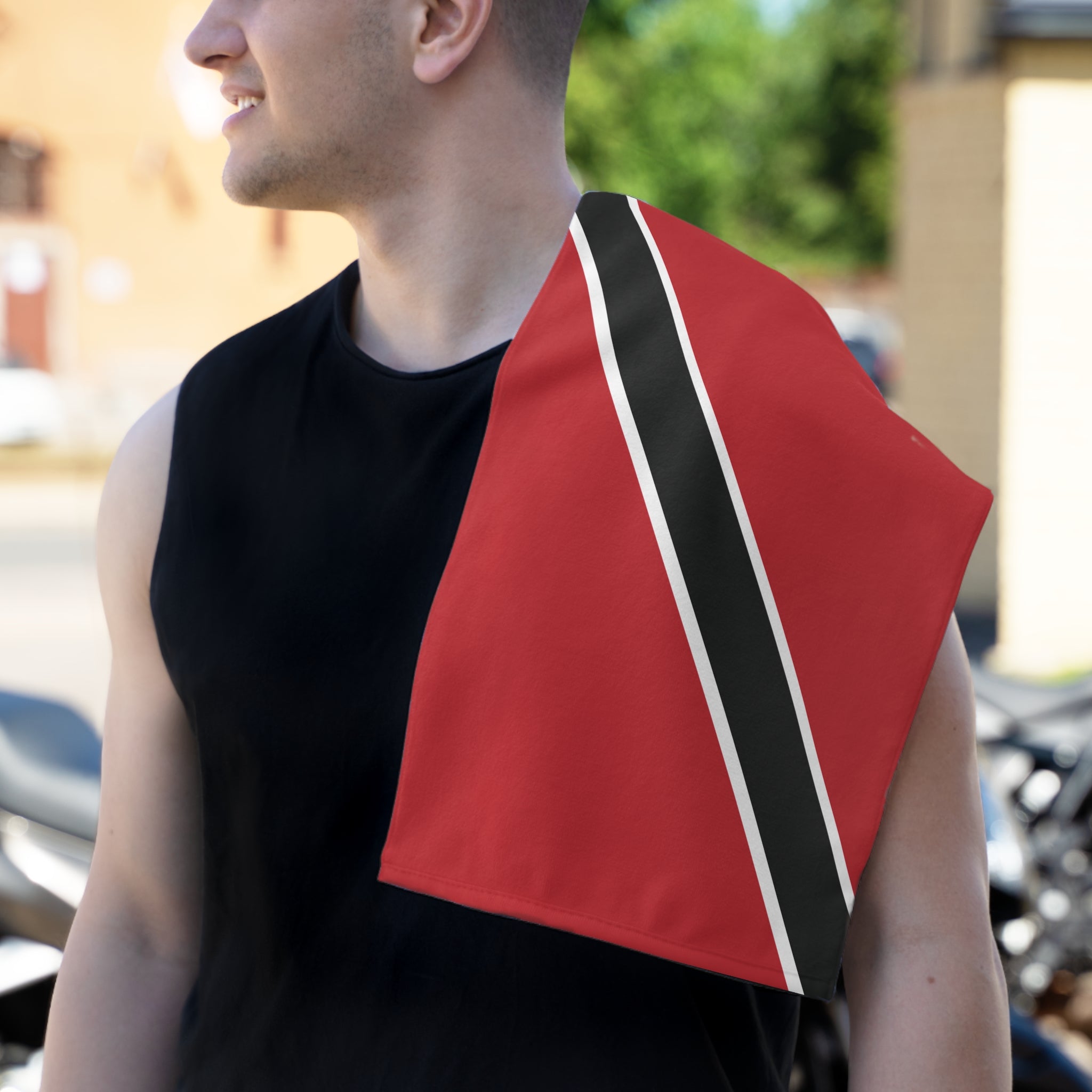 Trinidad & Tobago Flag Rally Towel - Irie Blues Boutique