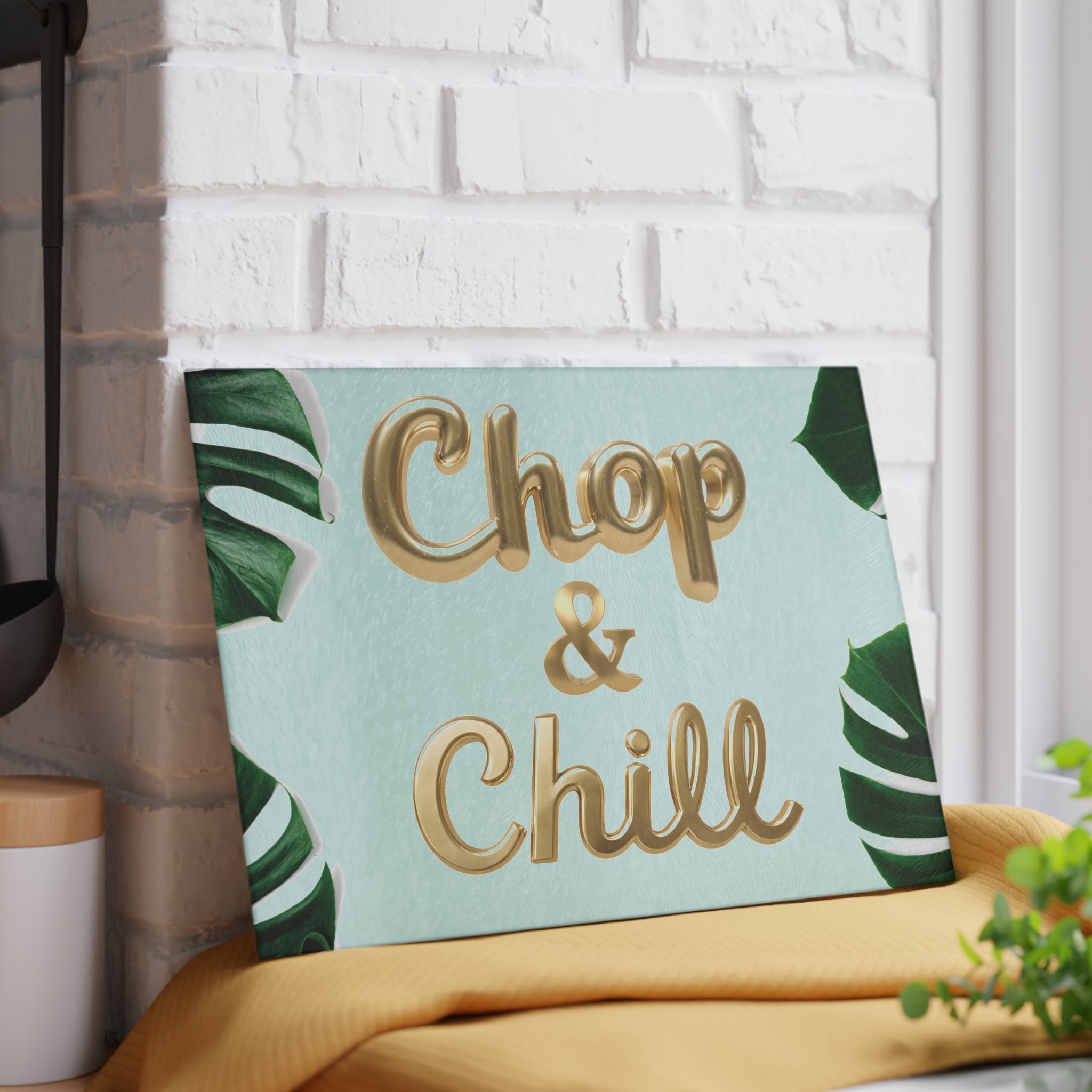 Chop & Chill Glass Cutting Board