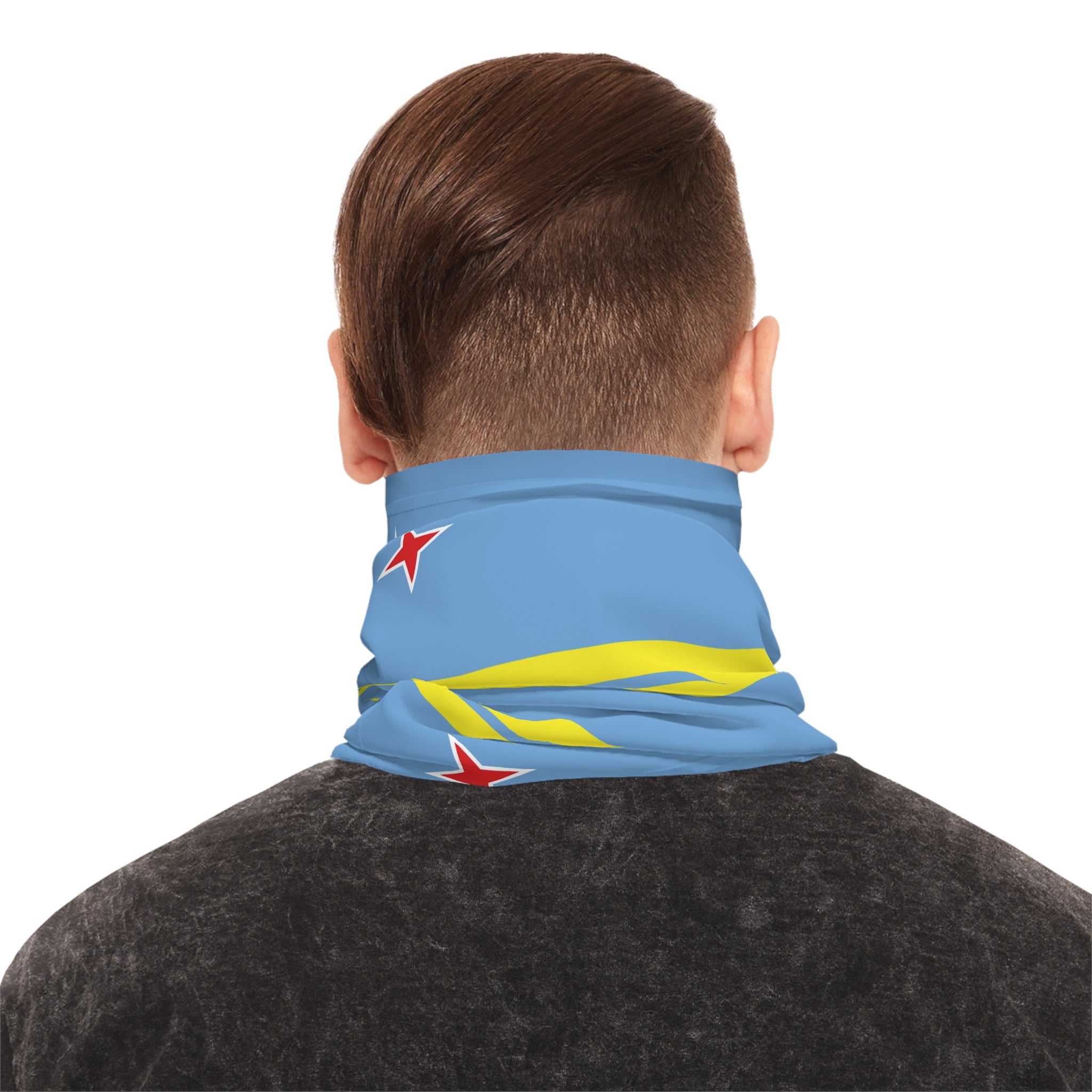Aruba Flag Neck Gaiter Carnival Mask - Irie Blues Boutique