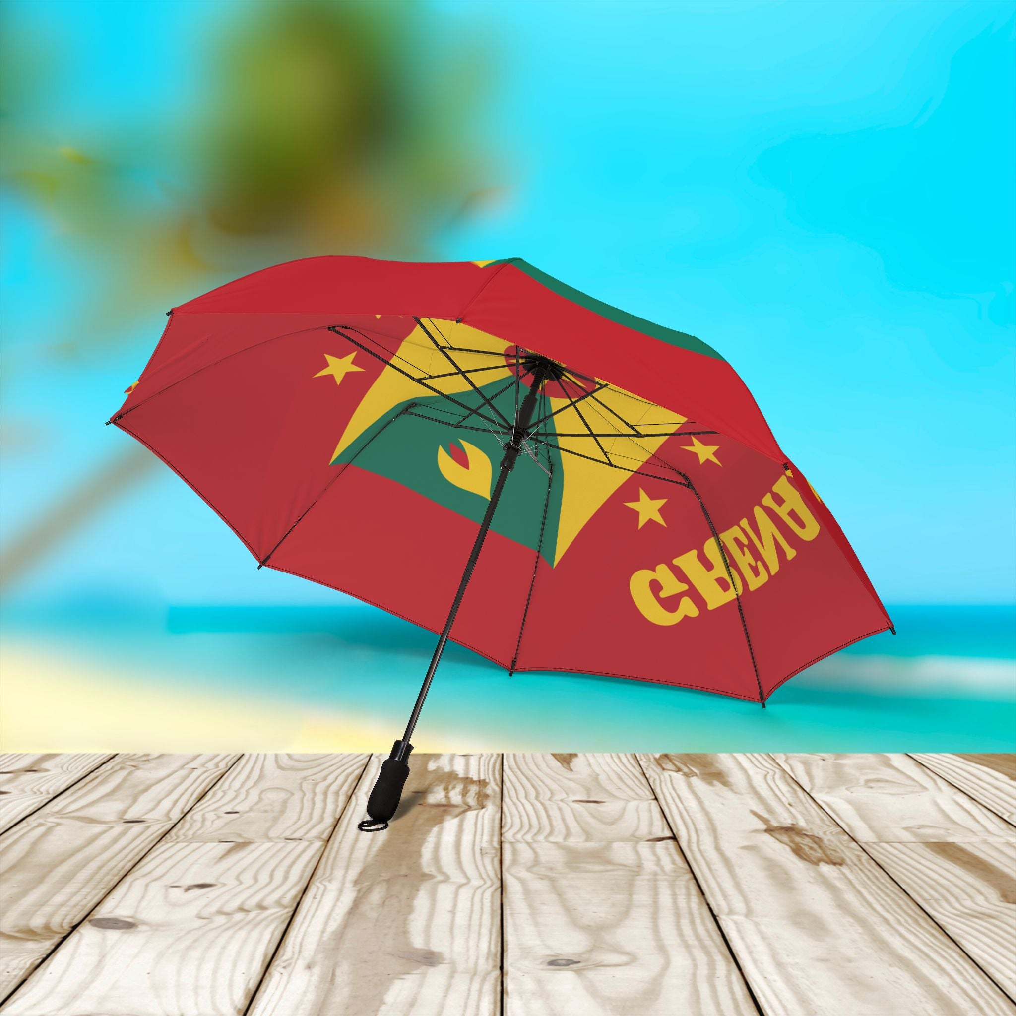 Grenada Flag Umbrella - Irie Blues Boutique