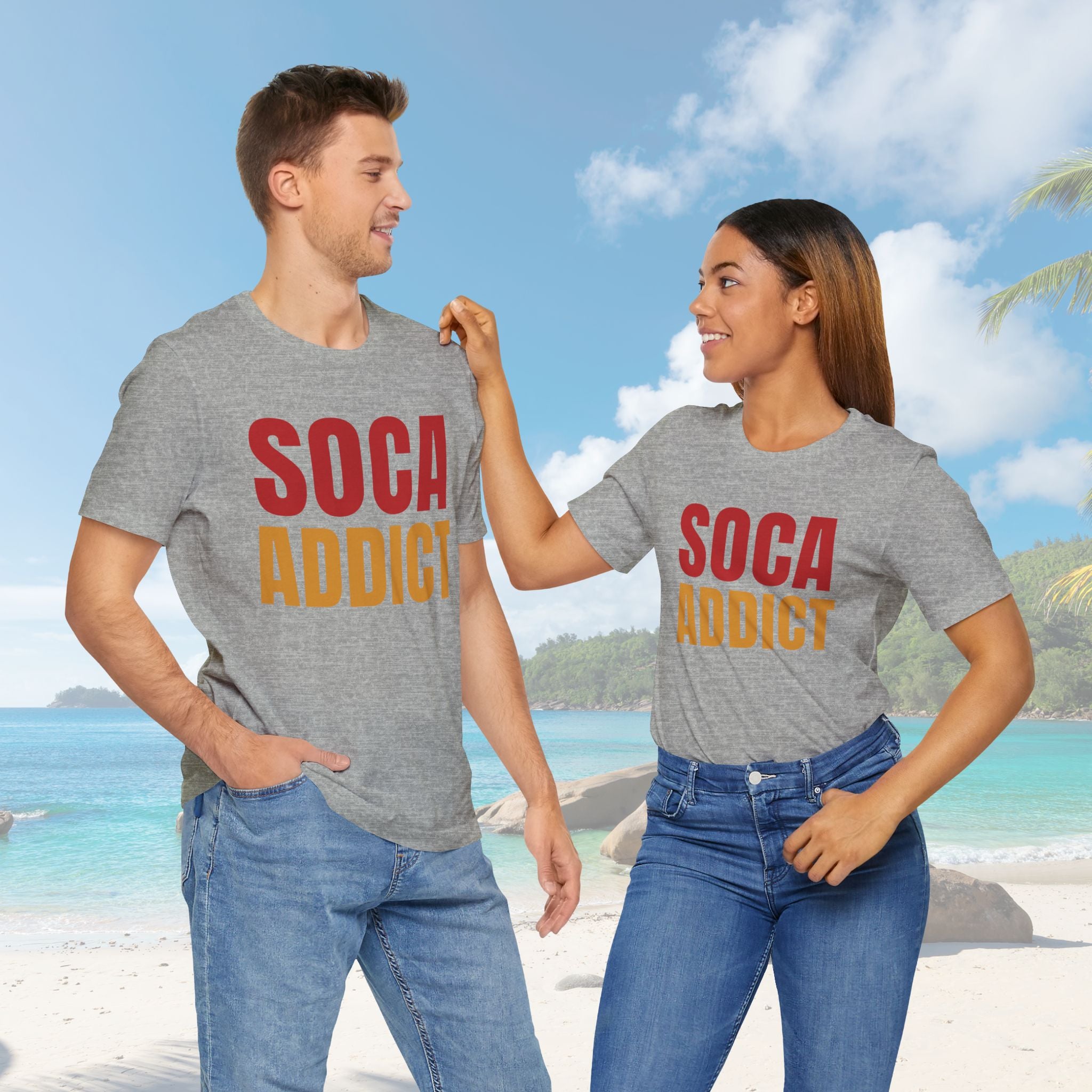 Soca Addict T-Shirt - Fun & Bold Unisex Tee for Music Lovers, Festivals, Parties, Gifts, Summer Wear - Irie Blues Boutique