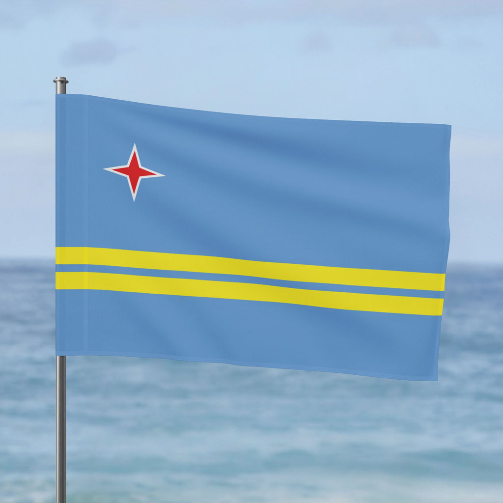 Aruba Flag Wall Art - Irie Blues Boutique
