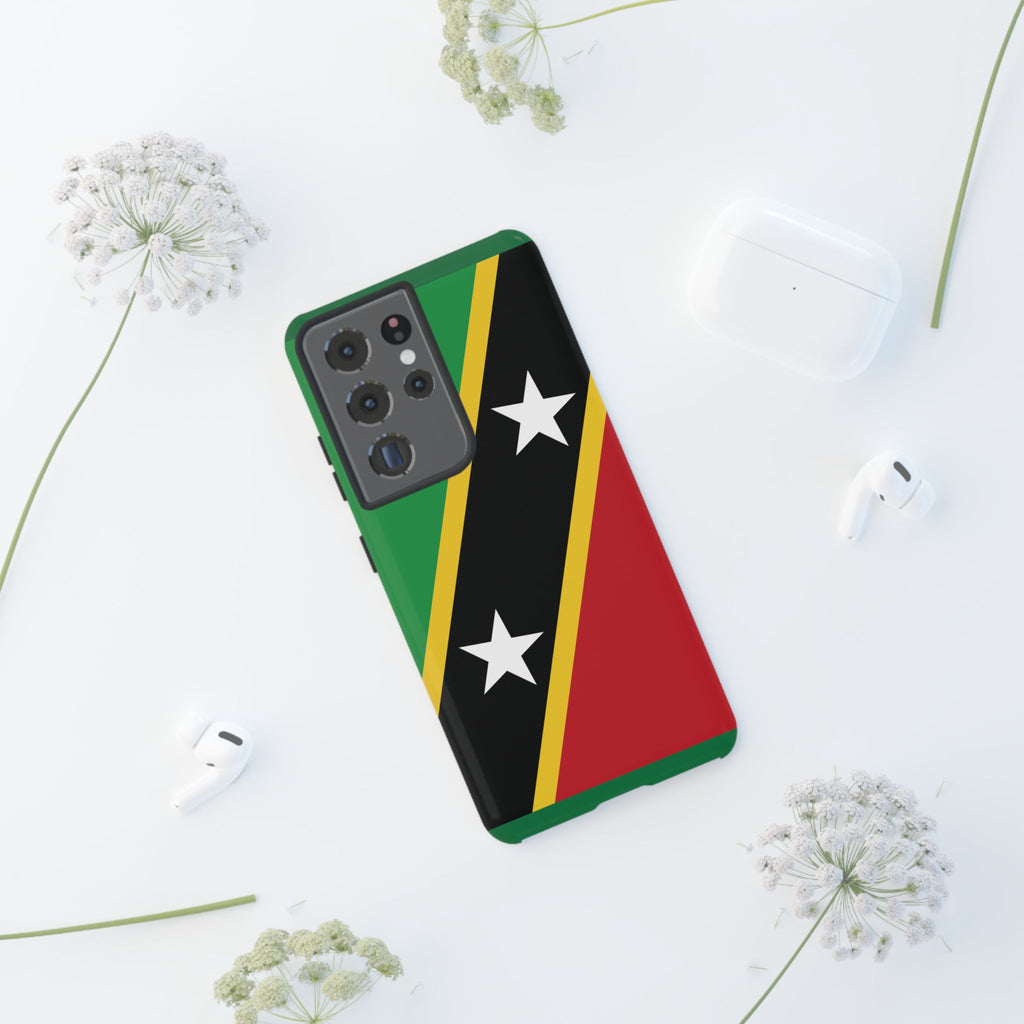 Saint Kitts and Nevis Flag Tough Phone Case -USVI Protective Phone Cover, Caribbean Flag Design, Flag Lover Gift, Island Phone Accessories, - Irie Blues Boutique