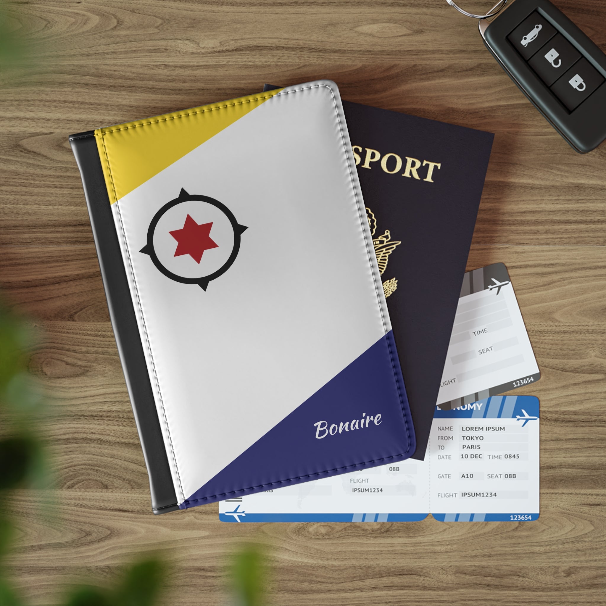 Bonaire Flag Passport Cover - Irie Blues Boutique