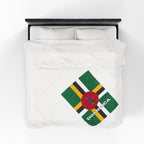 Dominica Flag Velveteen Plush Blanket