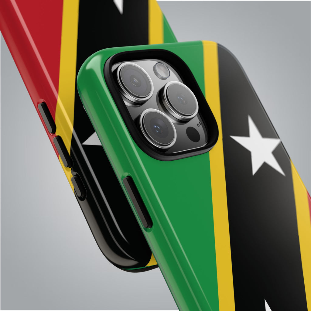 Saint Kitts and Nevis Flag Tough Phone Case -USVI Protective Phone Cover, Caribbean Flag Design, Flag Lover Gift, Island Phone Accessories, - Irie Blues Boutique