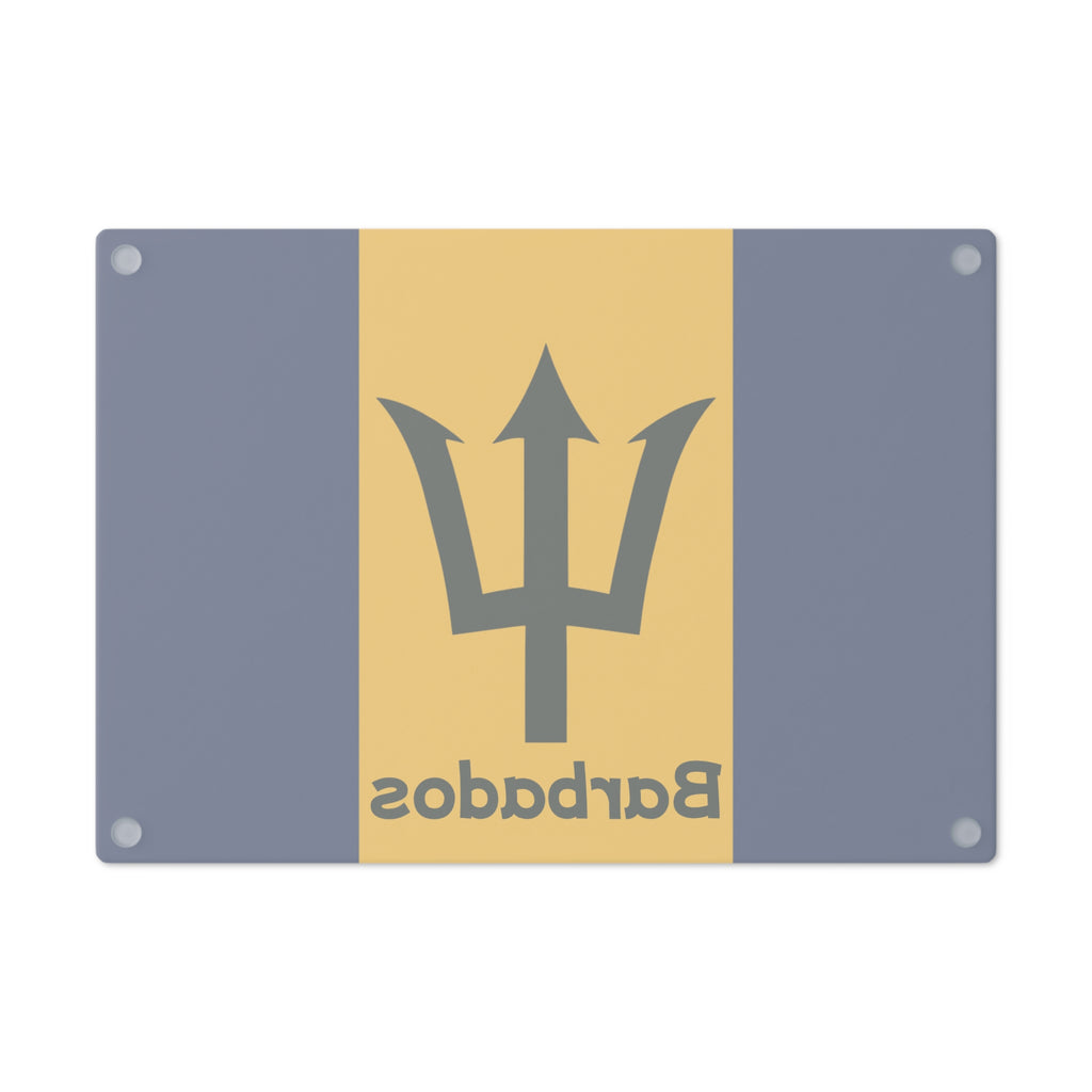 Barbados Flag Cutting Board - Irie Blues Boutique