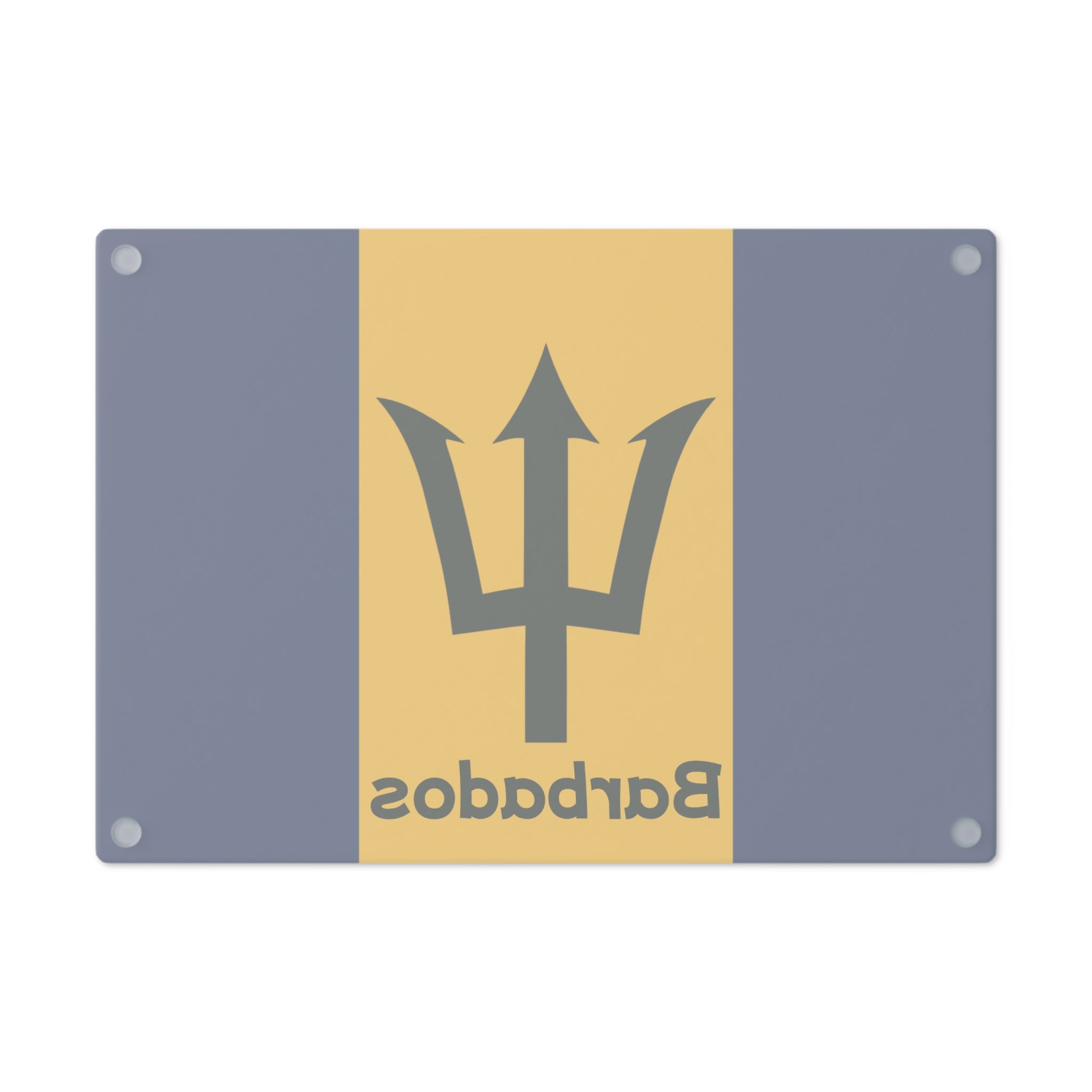 Barbados Flag Cutting Board - Irie Blues Boutique