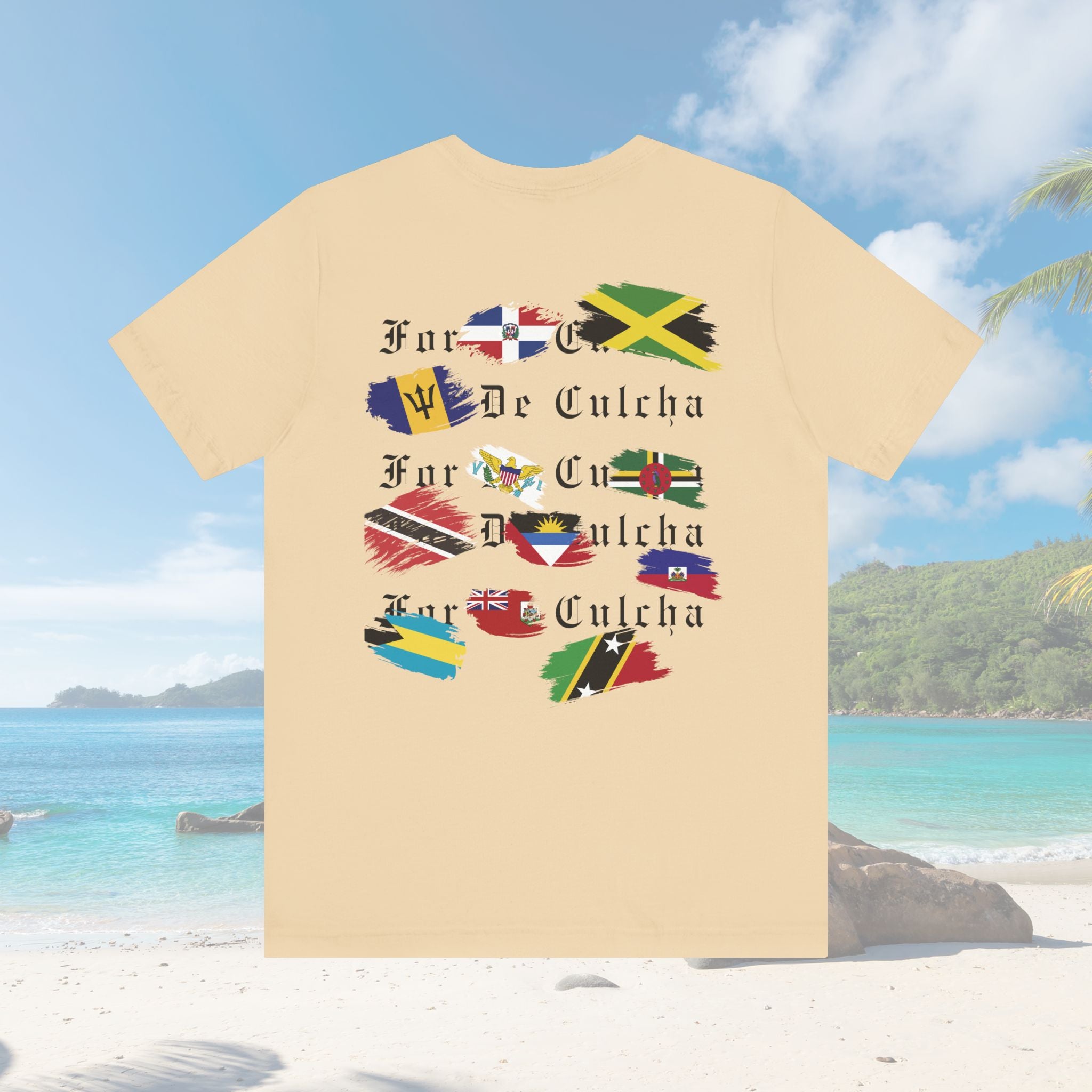 For The Culture Caribbean Flags Unisex T-Shirt - Irie Blues Boutique