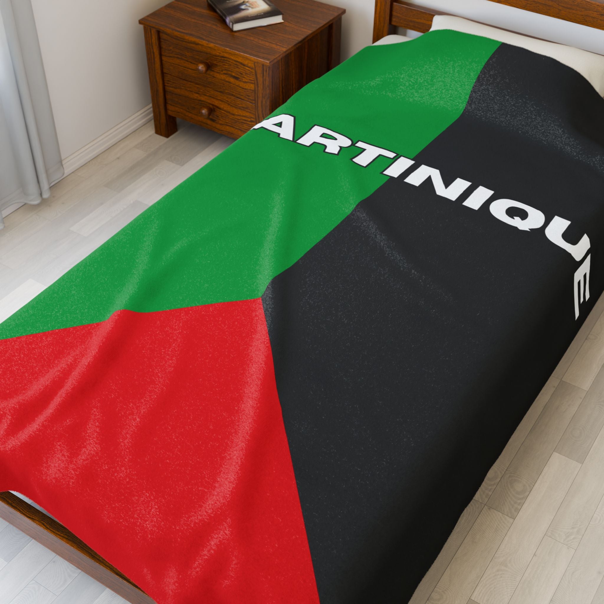 Martinique Flag Velveteen Plush Blanket - Irie Blues Boutique