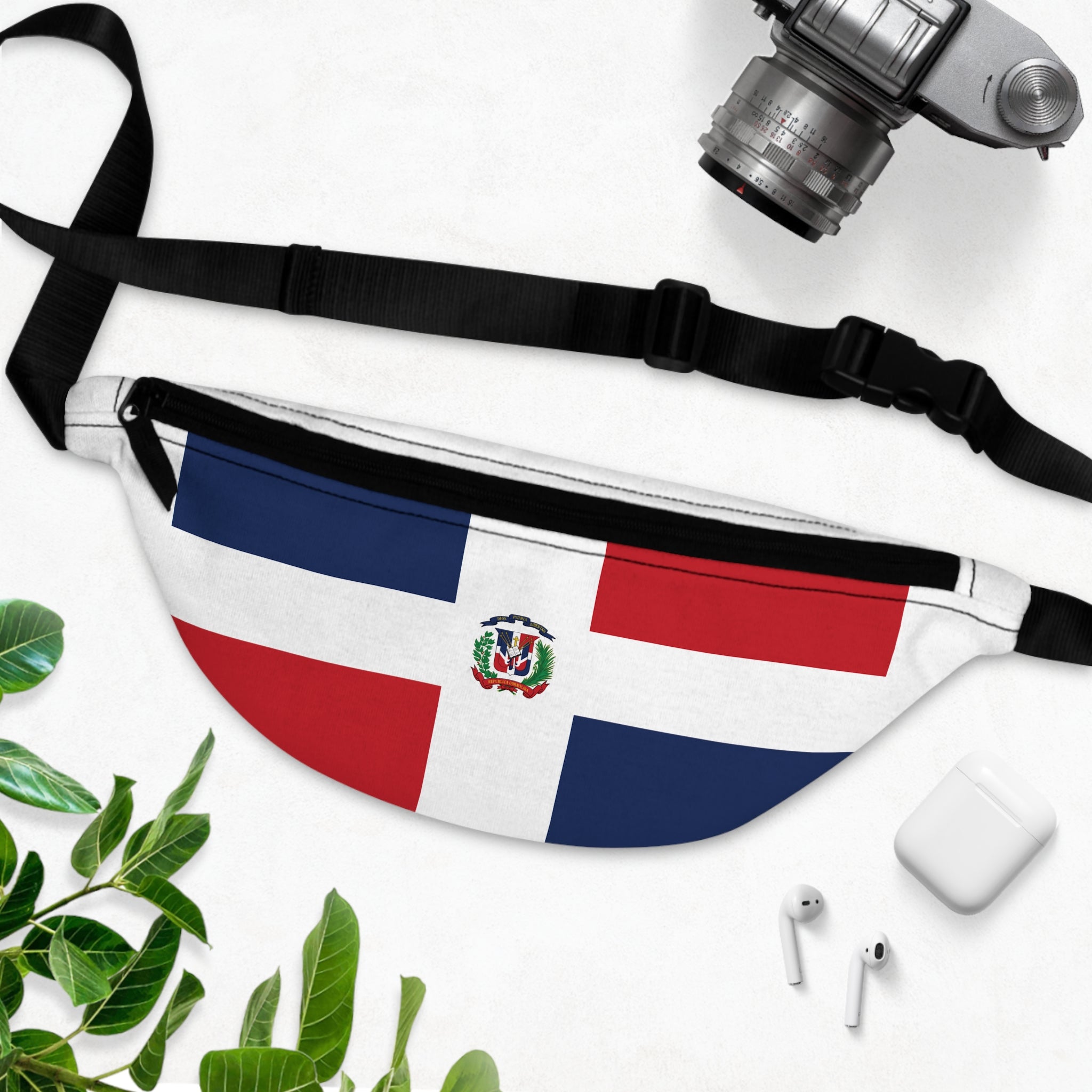 Dominican Republic Flag Fanny Pack - Caribbean Pride Waist Bag, Travel Money Belt, Festival Accessories, Vacation Bum Bag, Belt Pouch - Irie Blues Boutique