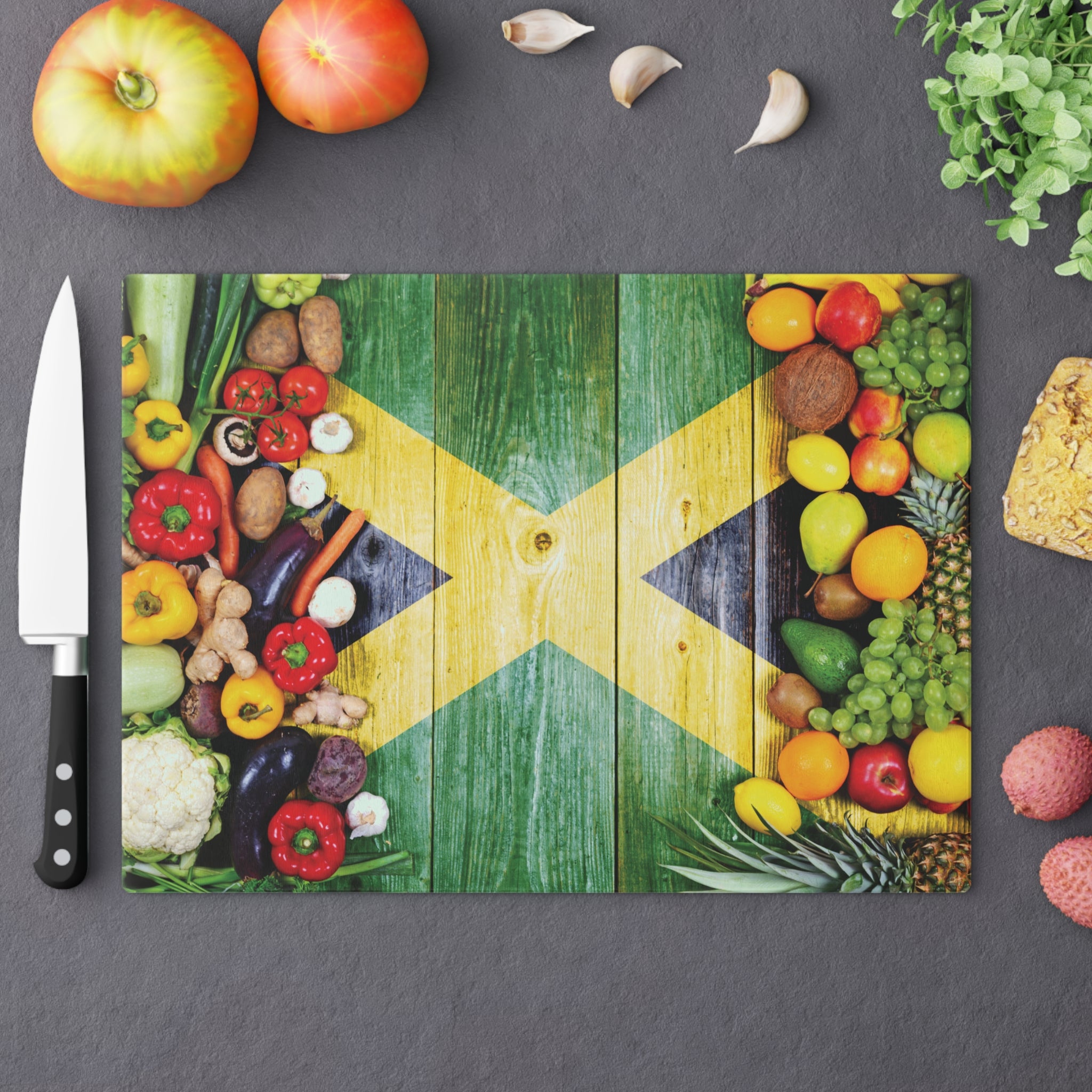 Jamaica Caribbean Flag Cutting Board