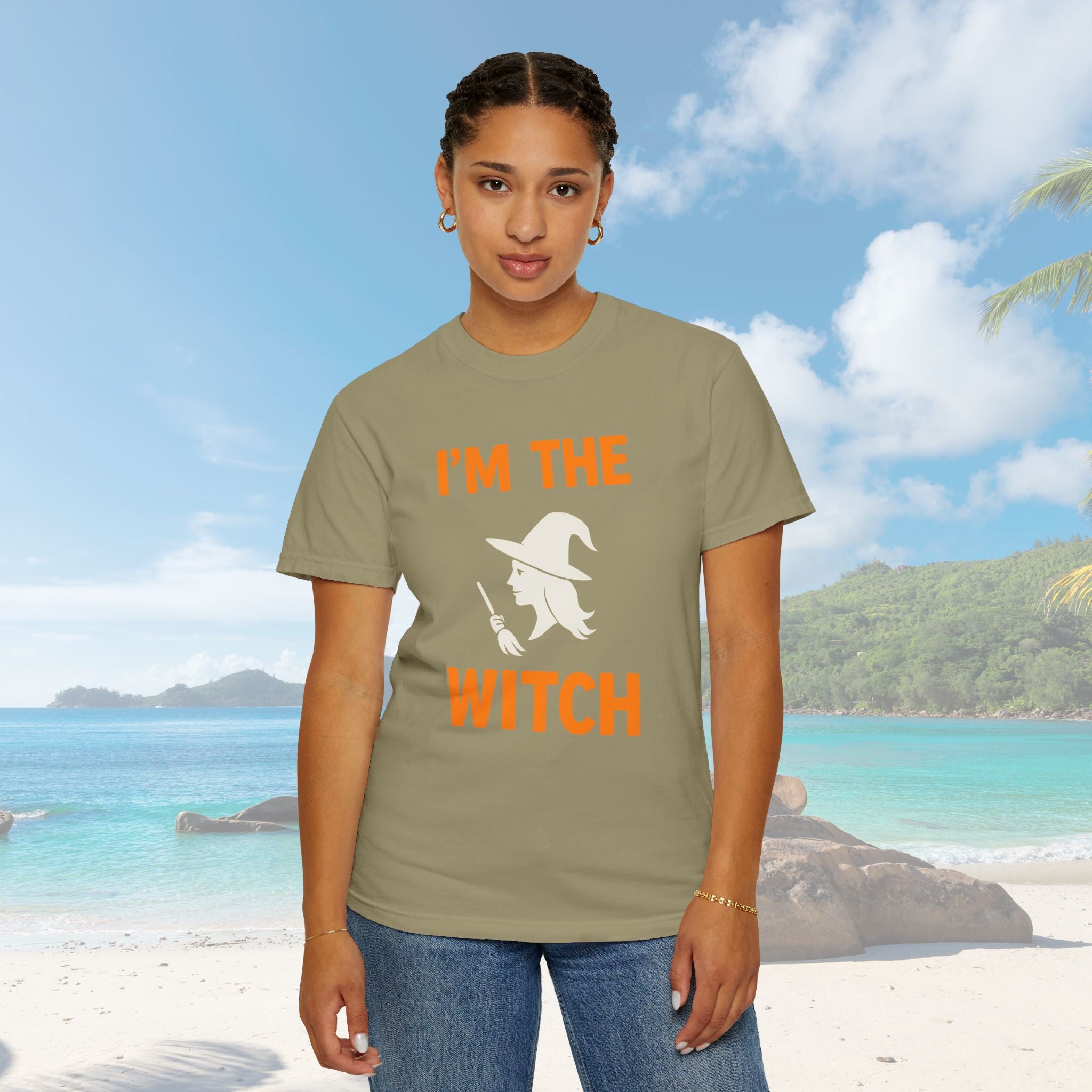 I'm The Witch Adult Costume Spooky Ghost Tshirt, Halloween T-shirt - Irie Blues Boutique