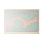 Vintage Panama Map Glass Cutting Board - Irie Blues Boutique