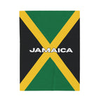 Jamaica Flag Velveteen Plush Blanket - Irie Blues Boutique