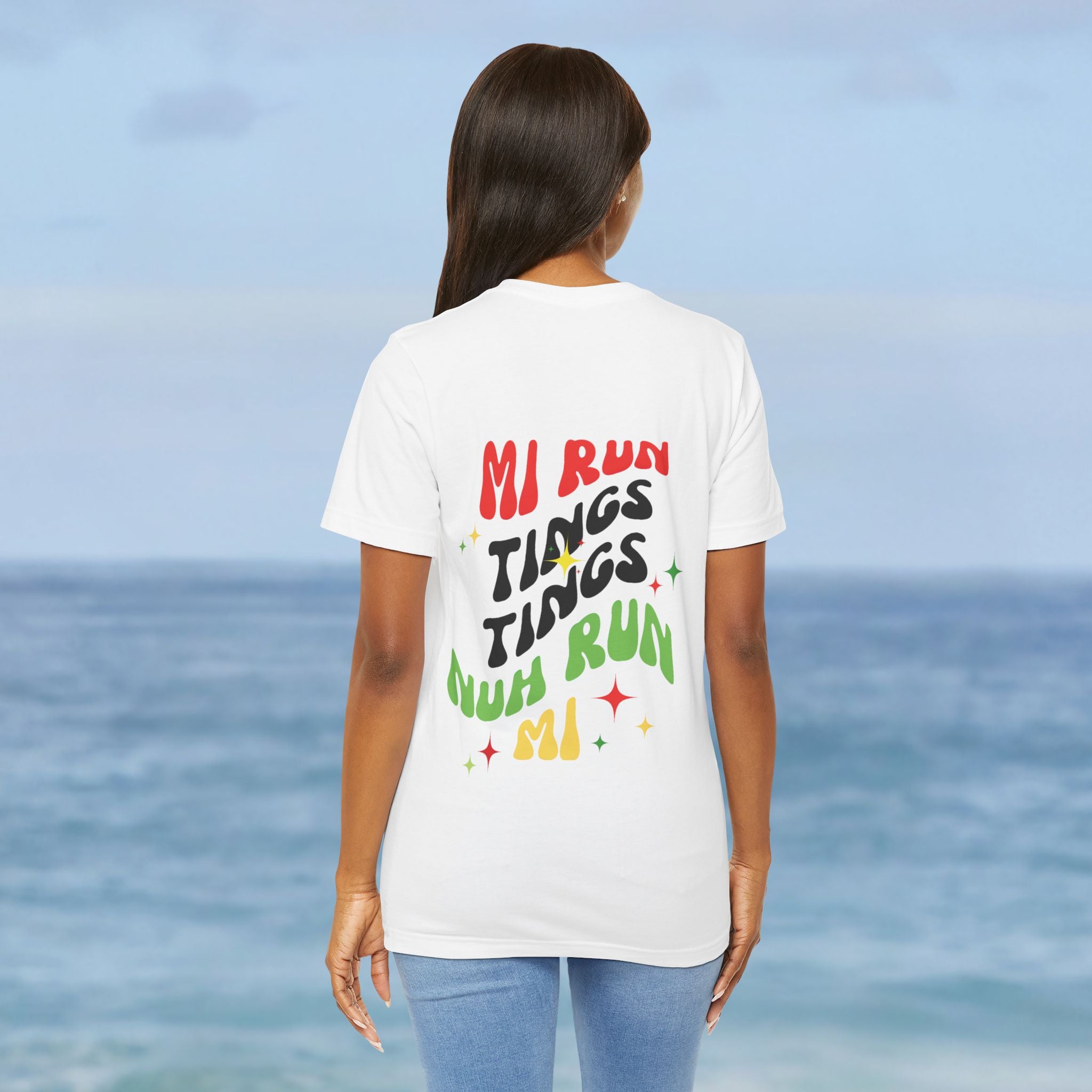 Daily Affirmation Mi Run Tings Caribbean Phrase T-Shirt - Irie Blues Boutique