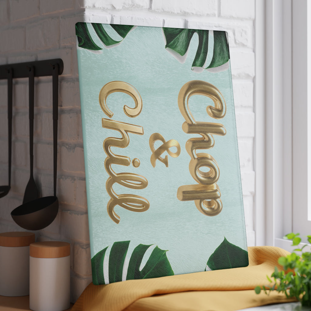 Chop & Chill Glass Cutting Board