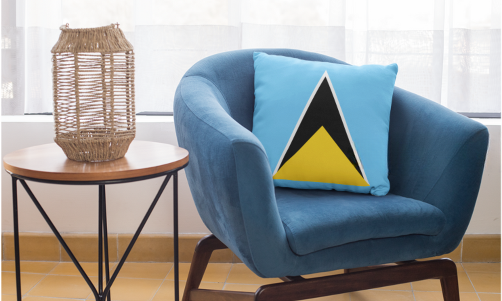 St. Lucia Vibrant Decorative Pillow - Irie Blues Boutique
