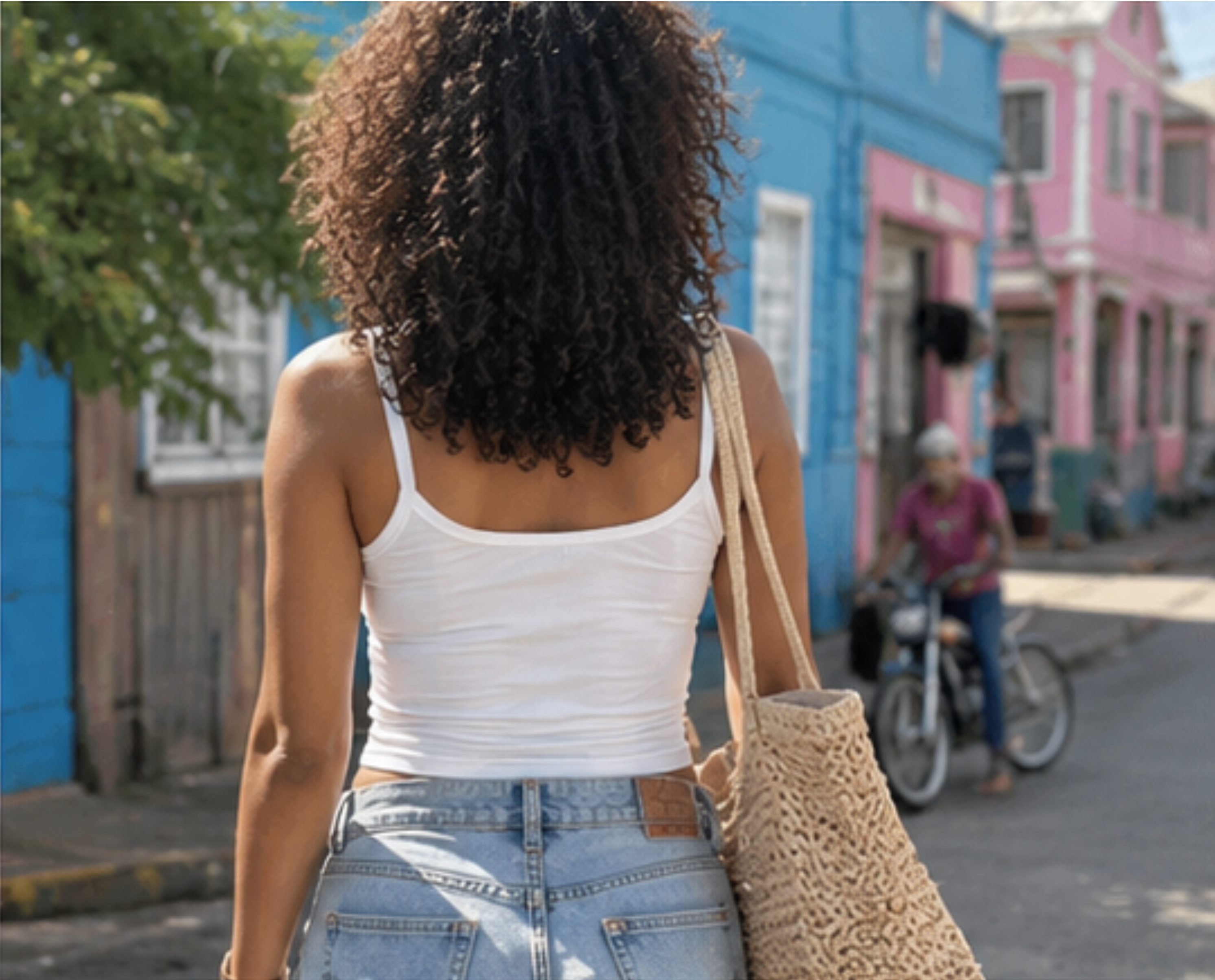 I Love Being A Caribbean Woman Pride Crop Spaghetti Strap