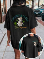 Caribbean Queen Back Print Graphic Tee - Irie Blues Boutique