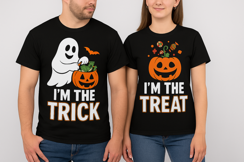 I'm The Treat Halloween Ghost Trick Tee - Irie Blues Boutique