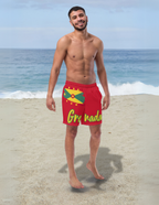 Grenada Flag All Over Print RecycledSwim Trunks - Irie Blues Boutique