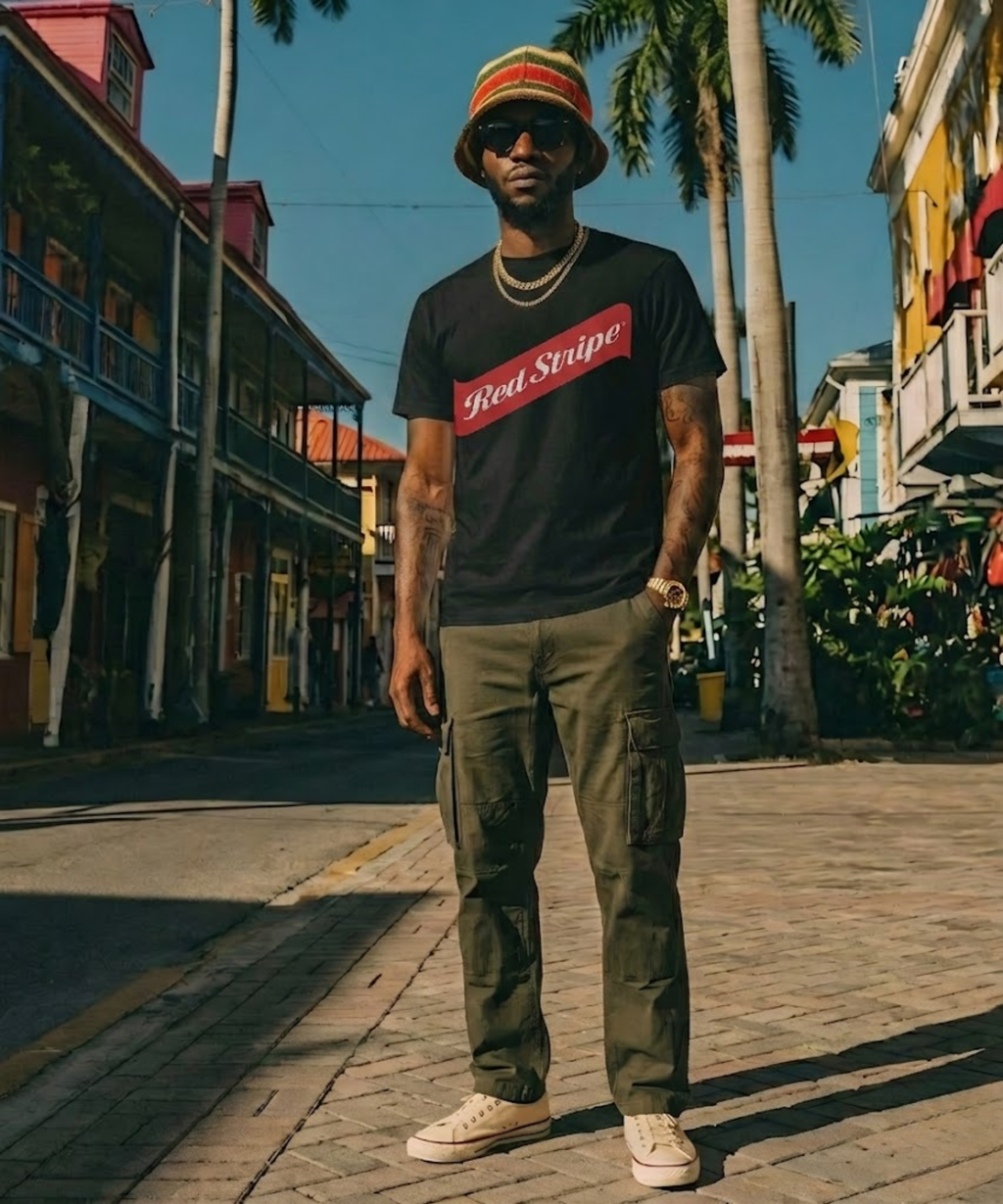 Red Stripe Beer Logo Unisex T-Shirt