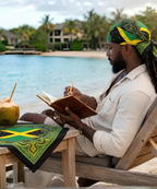 Jamaica Flag Paisley Print All-over print bandana