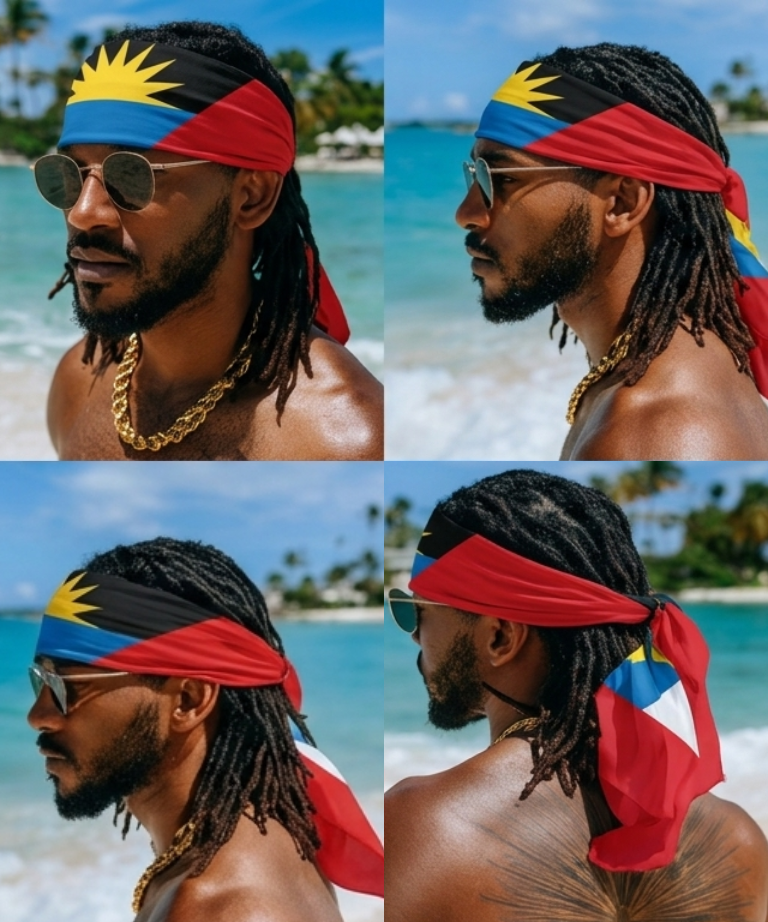 Antigua & Barbuda Flag Bandana